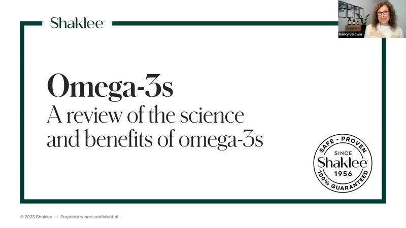 Omega 3 s The Science and Benefits Shaklee TV